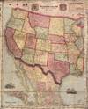 Watson's New Map of the Western States Territories, Mexico, and Central America