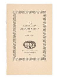 The Reformed Librarie-Keeper (1650) by DURY, JOHN - 1983