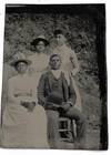 Documentary Tintype of an African American Family in Formal Attire, Post Civil War United States