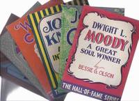 cover of 6 Volumes: John Wesley, a Great Leader; Charles Spurgeon, a Great Preacher; William Carey, a Great Missionary; John Knox, a Great Intercessor; John Calvin, a Great Statesman; Dwight L Moody, a Great Soul Winner / Van Kampen Press Hall of Fame Series