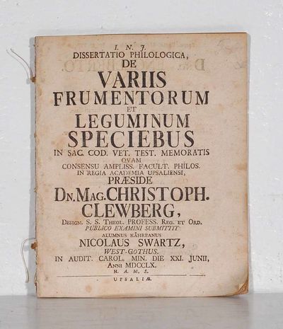 Dissertatio philologica, de variis frumentorum et…
