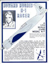 Howard Hughes H-1 Racer, a 1:24 Scale Model Card Kit