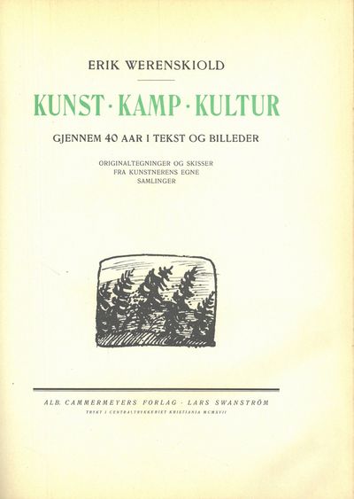 Kunst. Kamp. Kultur. Gjennem 40 aar i tekst og…