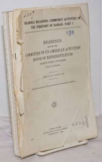 image of Hearings regarding communist activities in the Territory of Hawaii