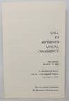 Call to Fifteenth Annual Conference: Saturday March 27, 1965