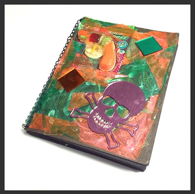 Original Handmade Artist's Book of Collages & Assemblages