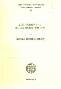 Zum Konjunktiv im deutschen um 1800.