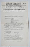 Matrices: a lesbian/feminist research newsletter, vol. 11, #1, June 1988; sample short issue