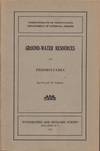 GROUND WATER-RESOURCES OF PENNSYLVANIA Topographic and Geologic Survey.  Bulletin W7