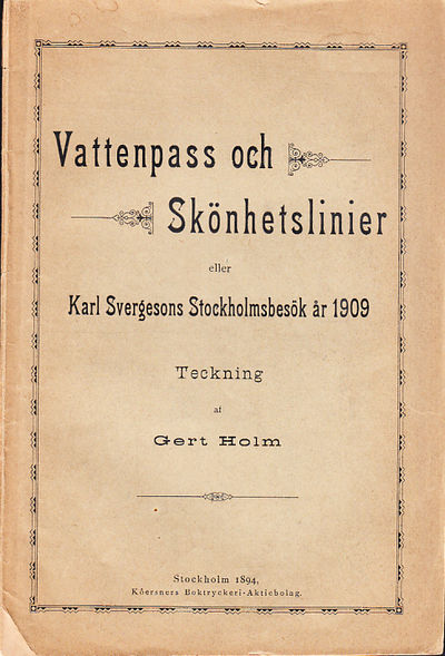 Vattenpass och skönhetslinier eller Karl…