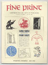 Fine Print: Volume 9, Number 1, January, 1983: Valenti Angelo: 1897-1982