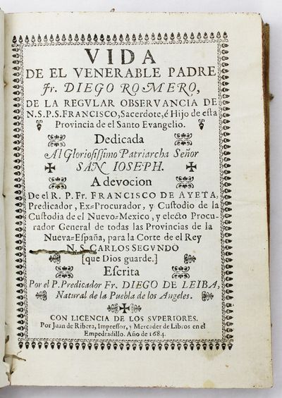 Vida de el Venerable Padre Fr. Diego...