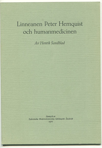 Linneanen Peter Hernquist och humanmedicinen.…