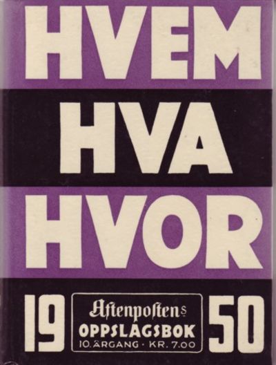 Hvem Hva Hvor 1950