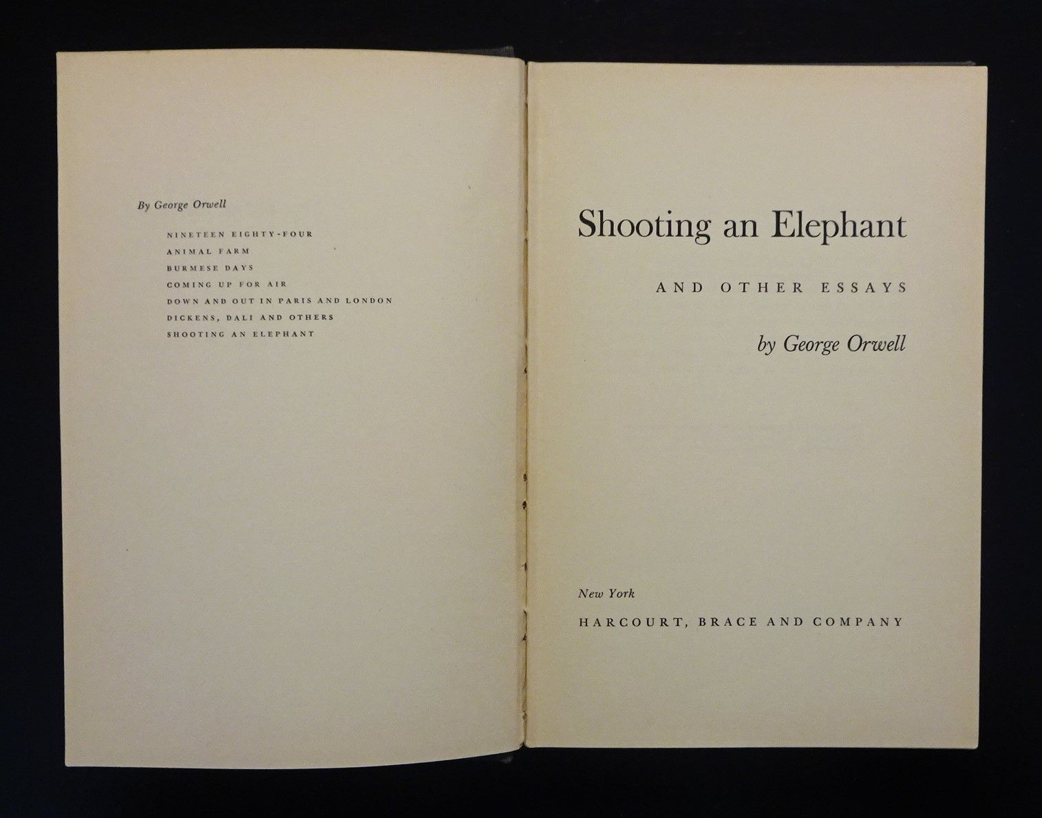 George Orwell Shooting An Elephant Essay www.biblio.com