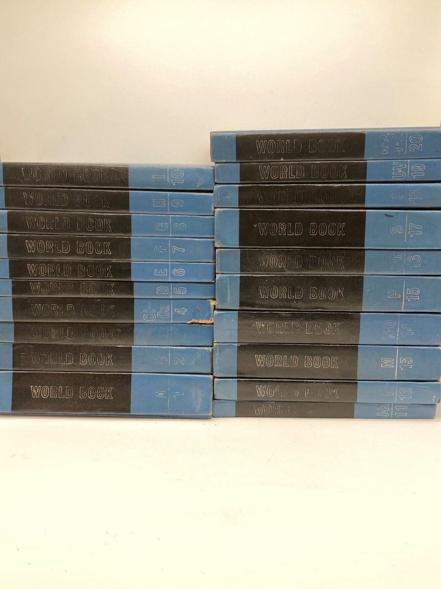 The World Book Encyclopedia Complete Blue Encyclopedia Set