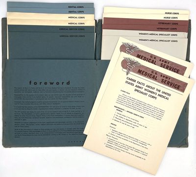 N.pl: U.S. Army and Air Force Medical Services, 1950. Very good. Sunning and wear to extremities of ...
