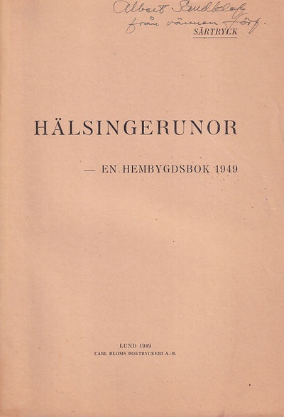 Selkrokstyper i Hälsingland [= rubrik].