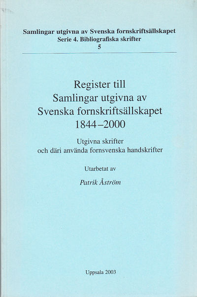Register till Samlingar utgivna av Svenska…