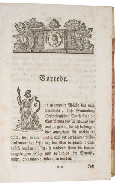 Cosmologische Briefe über die Einrichtung des Weltbaues. - [PRE-ESTABLISHING THE BASIC FEATURES OF THE UNIVERSE] (photo 2)