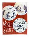 Signed 1985 Reproduction of Official 1937 Yankees Vs. Giants World Series Program