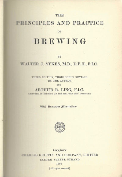 The Principles and Practice of Brewing