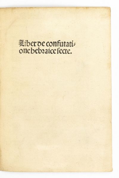 Liber de confutatione hebraice secte; (photo 2)