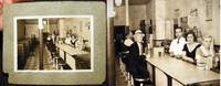 C. 1920 Cabinet Card Photograph of the Interior of a Diner, the Patrons and Staff Having Neutral, Noncommital or Troubled Expressions de (Photography - United States - 20th Century) - 1920