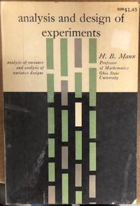 Analysis and Design of Experiments