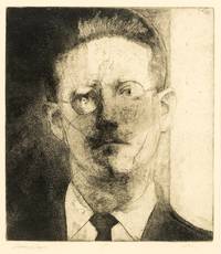 James Joyce Black and White Etching and Aquatint