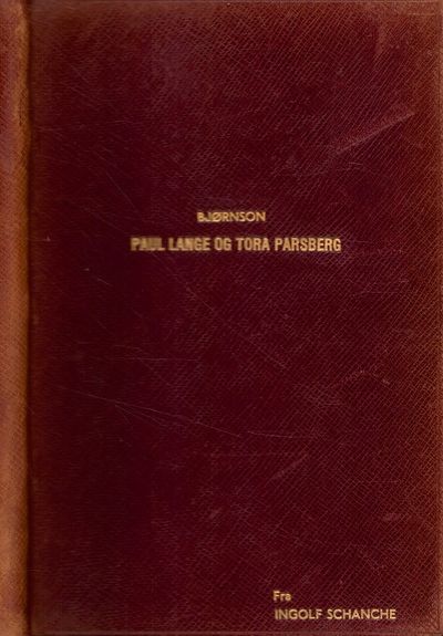 Paul Lange og Tora Parsberg. Niende oplag.