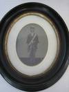 3/4 Plate Tintype of a Navy Chaplain in Full Uniform with Feathered Chapeaux and Drawn Sword