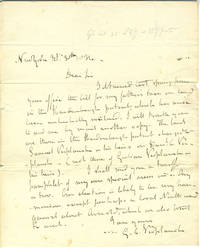 G. C. Verplanck ALS letter to NY Comptroller Silas Wright about tax bill on land in the Hardenburgh Patent belonging to Verplanck Sr de Verplanck, Gulian Crommelin - 1831