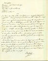Autograph letter signed to André Melly