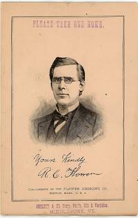 Information to the Public - Dr. R. C. Flowers Remedies - Liver and Stomach Sanative, Lung Cordial, Catarrh Remedy, Pain Destroying Elixir, etc..
