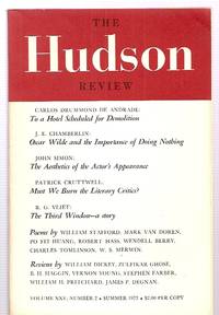 cover of The Hudson Review Volume XXV Number 2 Summer 1972