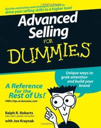 Advanced Selling For Dummies&Acirc;&reg;