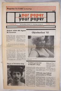 image of Our Paper, Your Paper; the gay family paper of the Santa Clara Valley; vol. 2, #20, October 12, 1983