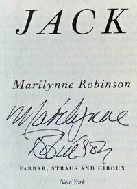 JACK (SIGNED to the FULL TITLE PAGE) by Marilynne Robinson - Signed First Edition - Sept 29, 2020 - from Charm City Books (SKU: BS13707X)