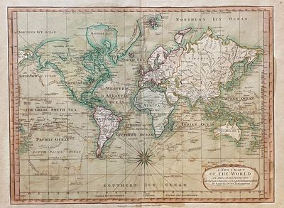 [WORLD MAP]. A New Chart of the World on Mercator's Projection with The Tracks & Discoveries of the Latest Circumnavigators &c