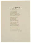 July Dawn (Signed Broadside)