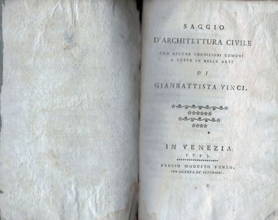 Saggio d'Architettura Civile Con Alcune Cognizioni Comuni A Tutte Le Belle Arti