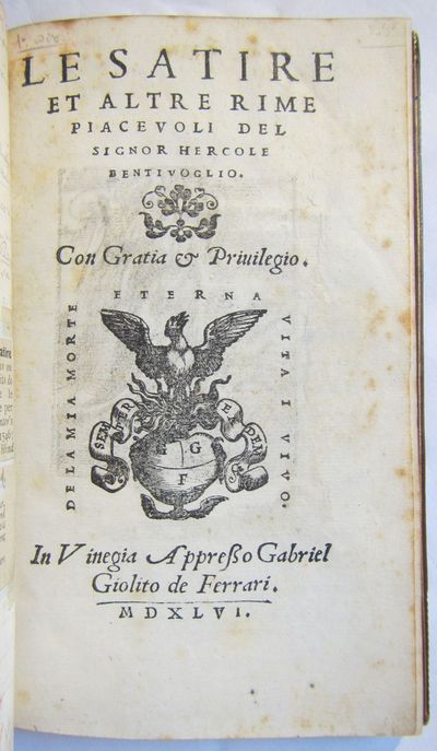 Le Satire et altre Rime piacevole
