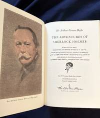 cover of ADVENTURES OF SHERLOCK HOLMES; A Definitive Text, Corrected and Edited by Edgar W. Smith, with an Introduction by Vincent Starrett, and Illustrated with a Selective Collation of the Original Illustrations by Frederic Dorr Steele, Sidney Paget and Others / The 100 Greatest Books Ever Written / Collector's Edition/ Bound in Genuine Leather