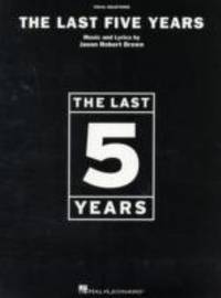 The Last Five Years - Vocal Selections Piano, Vocal and Guitar Chords