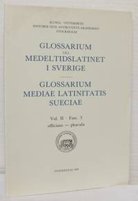 Glossarium till medeltidslatinet i Sverige.…