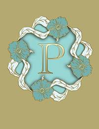 P: 100 Pages 8.5" X 11" Monogram Notebook College Ruled Line Paper