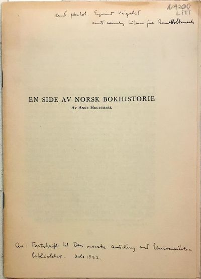 En side av norsk bokhistorie