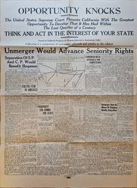 “Opportunity Knocks”: A Broadside Concerning the “Unmerger” of the Southern Pacific and Union Pacific Railroads