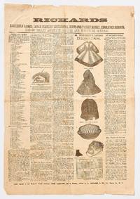 image of (Broadside): Rickards. Household Games, Letter Writers' Instructor, Hints for Pocket Money, Engraved Designs, Ladies Tiolet Assistant, Recipes and Miniature Almanac